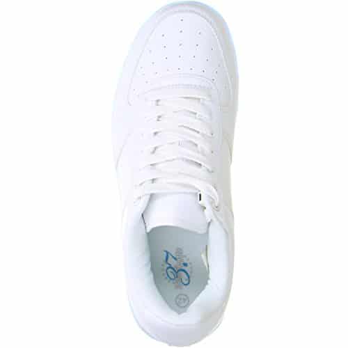 Schuhe-Trentasette Damen Herren LED Licht Farbwechsel Sneaker weiß, Größe:38;Farbe:Weiß - 7